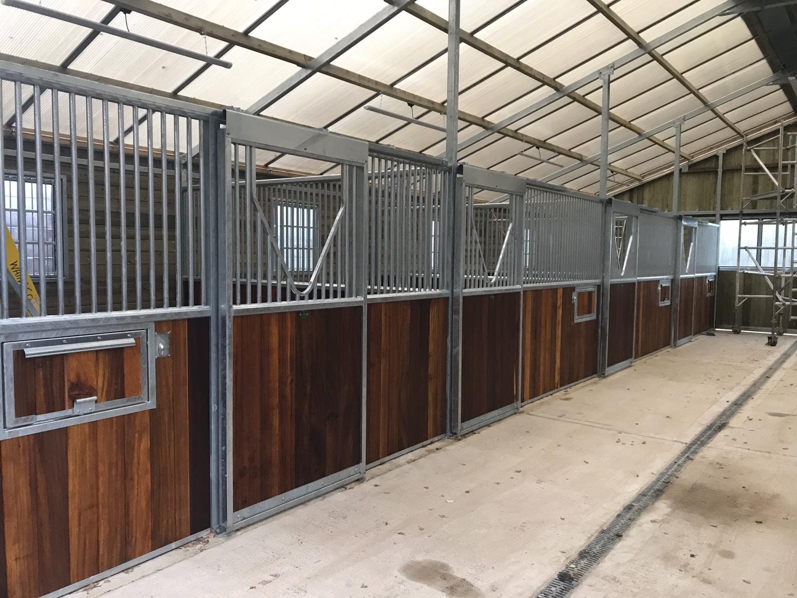 Another angle of the imperial stables within a Monarch Barn, highlighting excellent lighting and robust construction