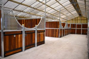 Standard Size Majestic Victorian Hardwood Stables Inside a Monarch Barn