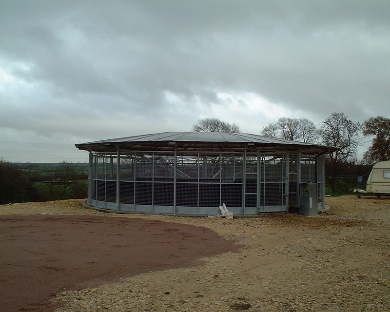 Consort Horse Walker by Monarch Equestrian with Polycarbonate Roof